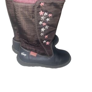 GIRLS See Kai run Hallie Floral waterproof boots size 10.5